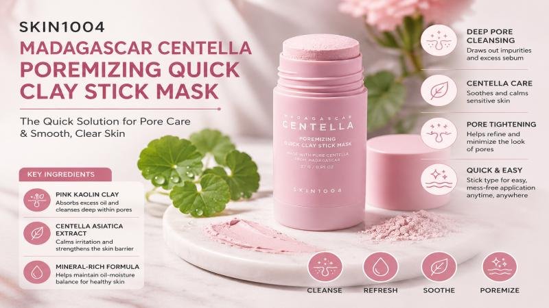 SKIN1004 Madagascar Centella Poremizing Quick Clay Stick Mask: The Easy Way to Clear and Refresh Your Skin